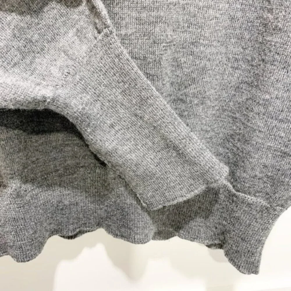 Ladies Parkhurst Grey Wool-Blend Turtleneck Sweater - Size Small - Picture 4 of 6